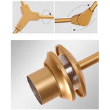 Bubble Branching Chandelier Mid Century Style Adjustable Glass for Living Room