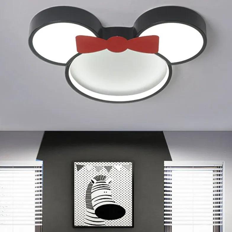 Cartoon Black LED Bedroom Ceiling Light - Clowas