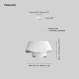 Cream Fabric Light Pendants Living Room Design