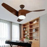 Vintage Wood Ceiling Fan with Light