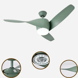 Vintage Wood Ceiling Fan with Light