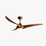 Minimalist Three-Blade Ceiling Fan with Light