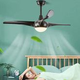 Minimalist Three-Blade Ceiling Fan with Light
