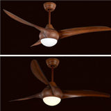 Minimalist Three-Blade Ceiling Fan with Light