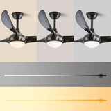 Minimalist Three-Blade Ceiling Fan with Light