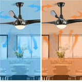 Minimalist Three-Blade Ceiling Fan with Light