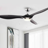 Silent Three-Blade Fan with Ceiling Light