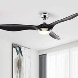 Silent Three-Blade Fan with Ceiling Light