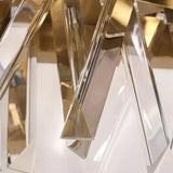 Geometric Crystal Gold Wall Lights - Clowas