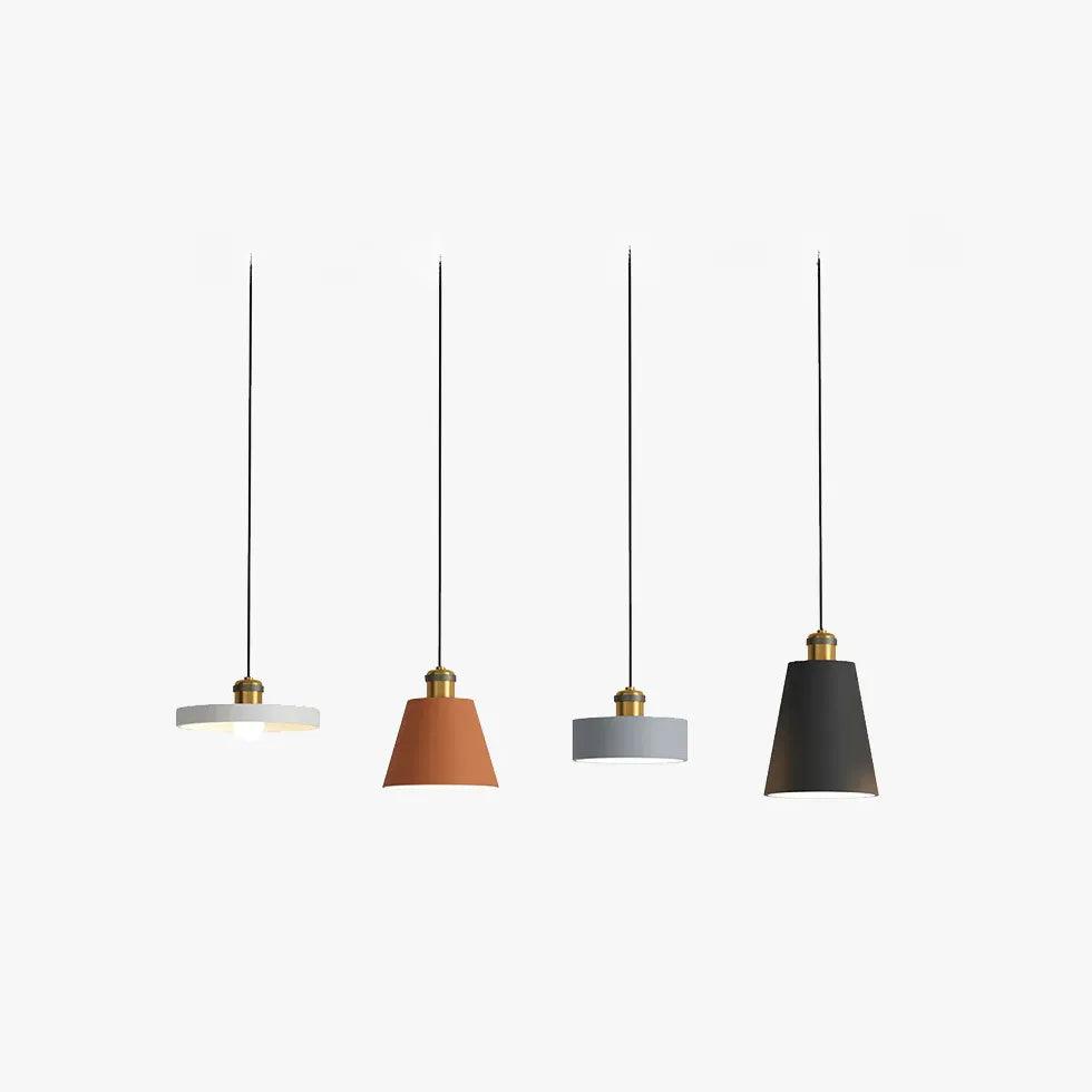 Geometric Multicolor Modern Metal Pendant Light - Clowas