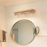 Geometry Brown Wooden Led Wall Lights - Clowas