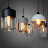 Geometric Clear Glass Modern Pendant Light - Clowas