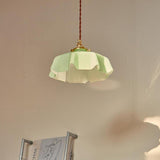 Vintage Brass Glass Pendant Lighting Fixtures