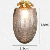 Gold Geometric Glass Bedroom Pendant Light - Clowas