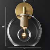 Contemporary Gold Iron Wall Light