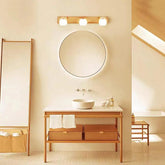 Globe Glass Wooden Shape Mirror Lights - Clowas