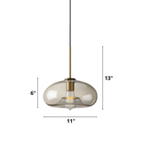 Minimalist Round Single Glass Pendant Lights