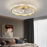 Gold Ceiling Fan for Bedroom Pendant Light - Clowas