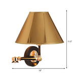Gold Conical Vintage Reading Light - Clowas