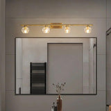 Gold Crystal Multi Arm Bathroom Wall Lights - Clowas