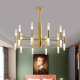 gold Modern Metal bedroom chandelier - Clowas