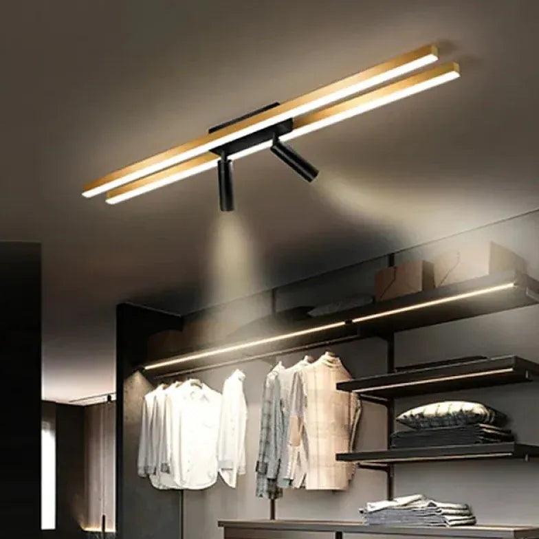 Linear LED Track Gold Ceiling Light - Clowas