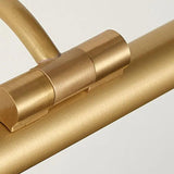 Brass LED Bar-Shaped Bathroom Wall Light