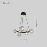 Golden Circle Modern Glass Sphere Pendant Light - Clowas