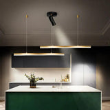 Linear Gold Minimalist Kitchen Pendant Light - Clowas