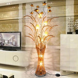 Golden Metal Vase Shape Living Room Floor Lamp - Clowas