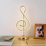 Golden Musical Note Creative Table Lamp - Clowas