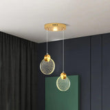 Golden Round Crystal Modern Pendant Light - Clowas