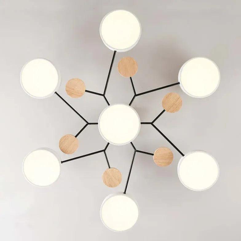 Green Bracket Modern Flush Ceiling Lights - Clowas