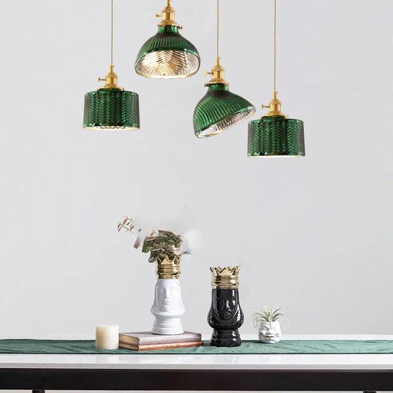 Green Dining Room vintage pendant light - Clowas
