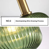 Green Folds Glass Modern Pendant Light - Clowas