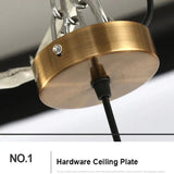 Green Folds Glass Modern Pendant Light - Clowas