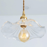 Disc Dining Room Metal and Glass Pendant Light