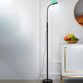 Green Lampshade Metal Pole Floor Lamp - Clowas