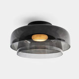 Nordic Multi-Layer Glass Flush Mount Ceiling Light for Bedroom