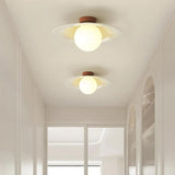 Full Spectrum Green Flush Ceiling Light for Dining Room