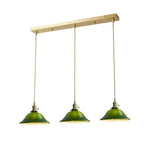 Green Vintage Glass Living Room Pendant Light - Clowas