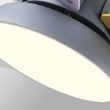 Grey Bedroom Ceiling Fan with Light - Clowas
