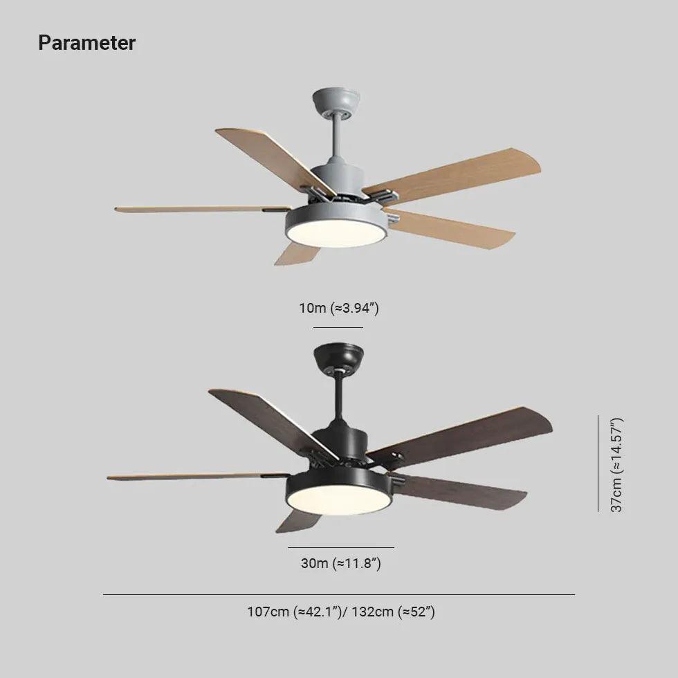 Grey For Living Room Ceiling Fan With Light - Clowas