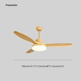 Grey LED Modern Ceiling Fan with Light - Clowas