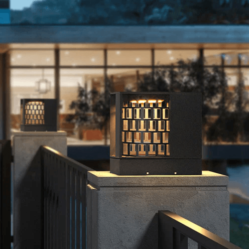 Grid Solar Outdoor Column Headlight - Clowas