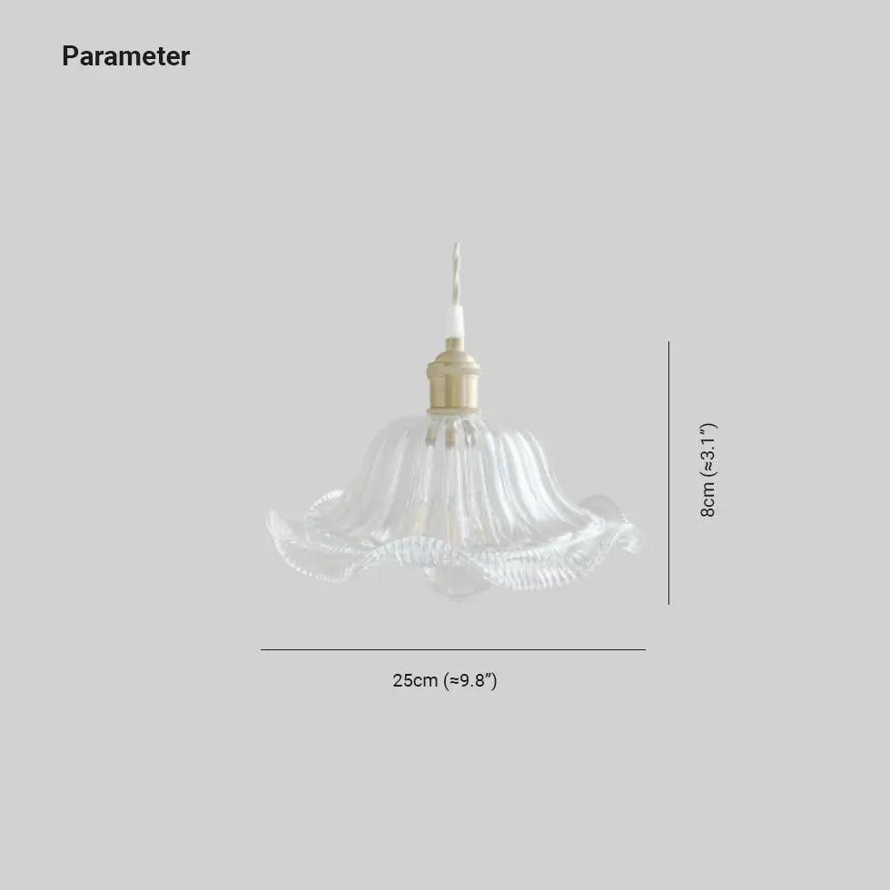 Clear Disc Glass Gold Vintage Pendant Light - Clowas