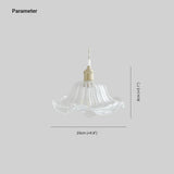 Clear Disc Glass Gold Vintage Pendant Light - Clowas