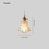 Clear Disc Glass Gold Vintage Pendant Light - Clowas