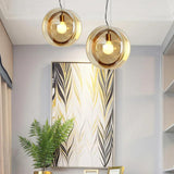Round Colorful Glass Modern Pendant Light - Clowas