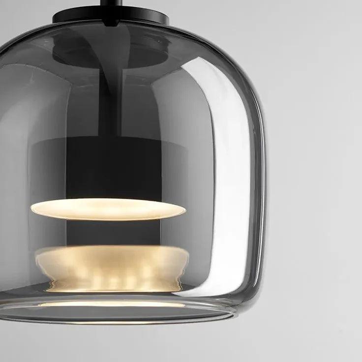 Black Simple Transparent Glass Chandelier - Clowas